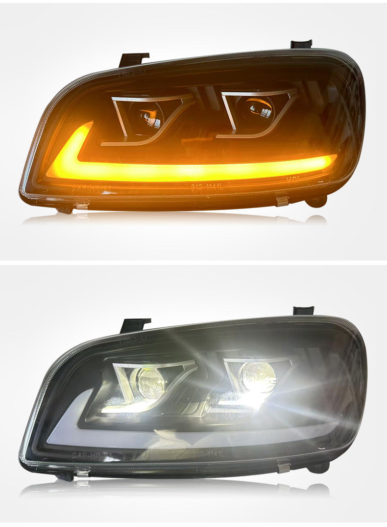 98-99 Toyota RAV4 headlight assembly modification LED daytime running lights, flowing turn signals, lens headlights